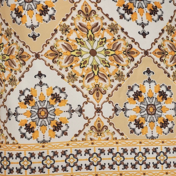 Lulu's | Dandy Lion Yellow Print Shift Dress XS - Picture 12 of 16